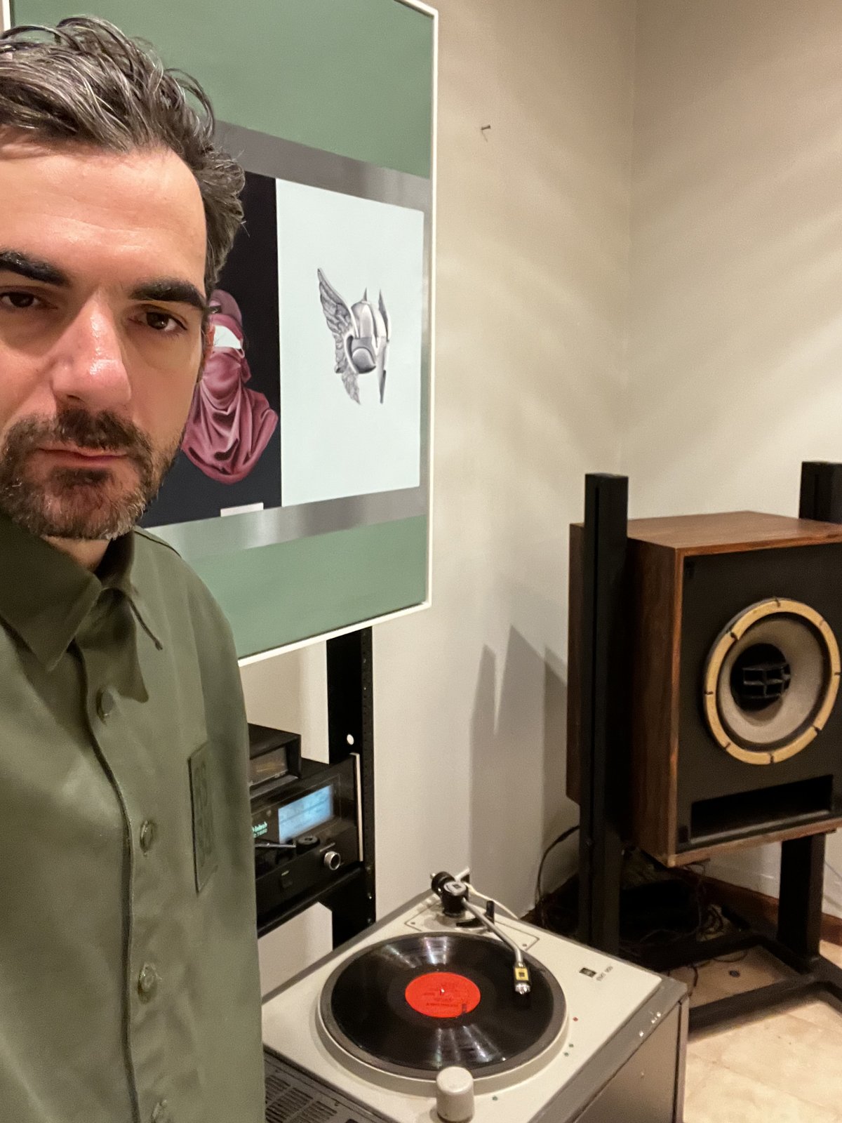 Preslav Lefterov with the EMT 950 and McIntosh MC7200